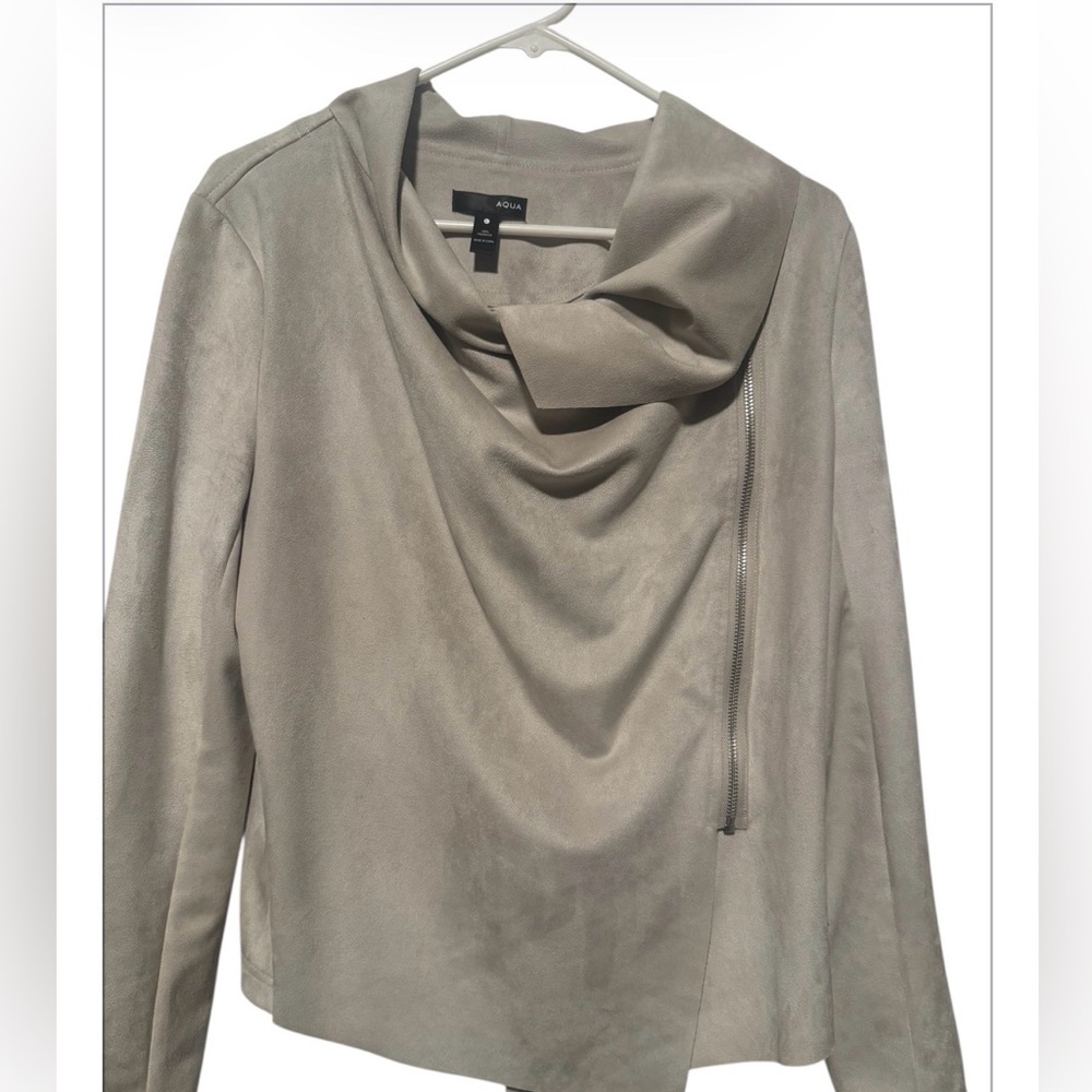 Beautiful Tan Cowl Neck Jacket